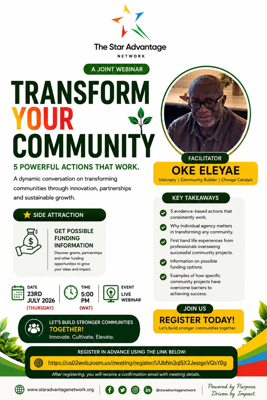Transform Your Community Webinar